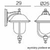 Kinkiety zewnętrzne – inni producenci Prince K 3012/1/O 18