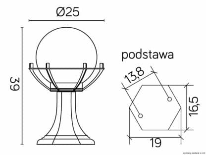 Lampy stojące – inni producenci Kule z koszykiem 200 K 4011/1/KPO OP 6