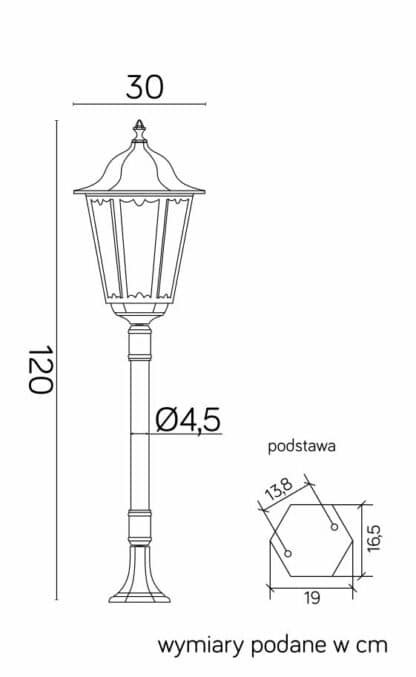 Lampy stojące – inni producenci Retro Maxi K 5002/2 BD 45 8