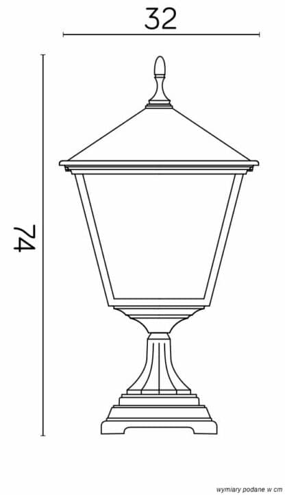 Lampy stojące – inni producenci Retro Kwadratowe K 4011/1/BD KW 4