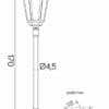 Lampy stojące – inni producenci Retro Maxi K 5002/1 BD 45 16