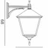 Kinkiety zewnętrzne – inni producenci Retro Kwadratowe K 3012/1/BD KW 8
