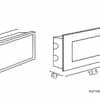 Lampy do zabudowy Mur Led Inox E 04 7