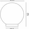 Kule ogrodowe Lampa ogrodowa ALEKULE G 500 Z 11