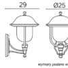 Kinkiety zewnętrzne – inni producenci Prince K 3012/1/O g 14