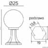 Lampy stojące – inni producenci KULE CLASSIC K 4011/1/K 250 OP 8