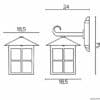 Kinkiety zewnętrzne – inni producenci Wenecja K 3012/1/KW 12