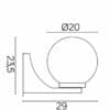 Kinkiety zewnętrzne – inni producenci KULE CLASSIC II K 3012/1/KF 7