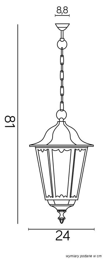 Lampy wiszące Retro Classic K 1018/1/D 5