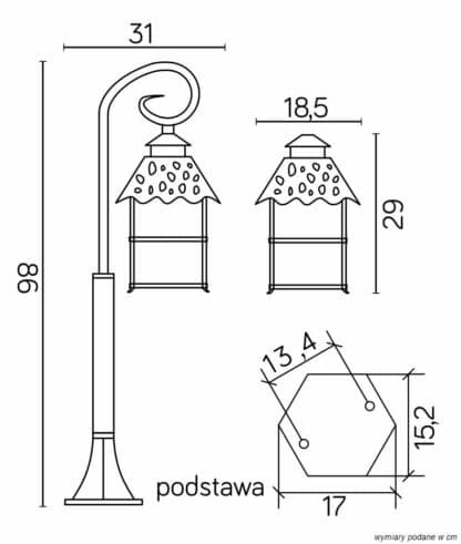 Lampy stojące – inni producenci CADIZ K 5002/3/Z 8