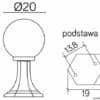 Lampy stojące – inni producenci KULE CLASSIC K 4011/1/K 200 OP 8