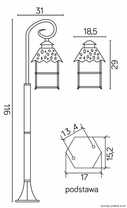 Lampy stojące – inni producenci CADIZ K 5002/2/Z 8