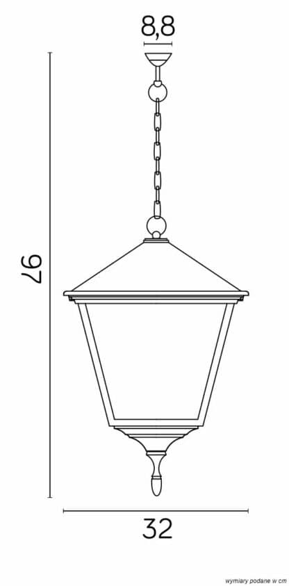 Lampy wiszące Retro Kwadratowe K 1018/1/BD KW 5
