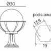 Lampy stojące – inni producenci Kule z koszykiem 250 K 4011/1/KPO 250 OP 12